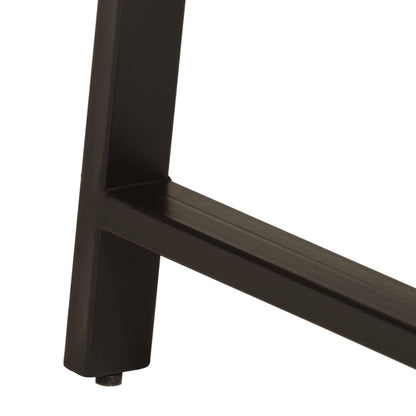 Scrivania Con Cassetti 105X55X70 Cm Legno Massello Mango Ferro