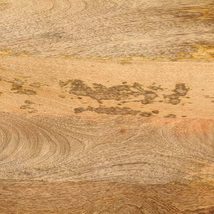 Scrivania Con Cassetti 105X55X70 Cm Legno Massello Mango Ferro