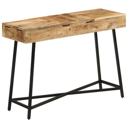Toeletta 105X35X75Cm Legno Massello Mango Grezzo E Ferro