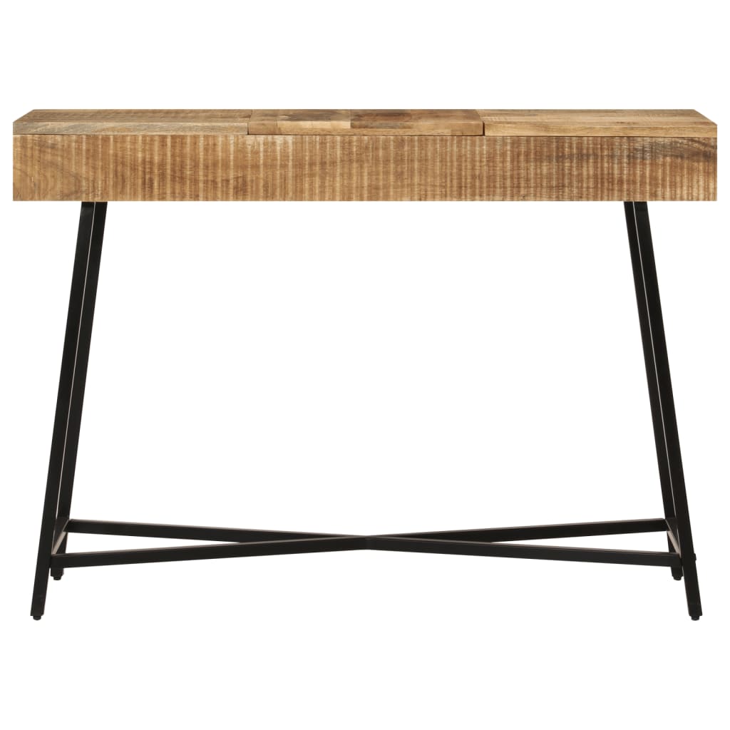 Toeletta 105X35X75Cm Legno Massello Mango Grezzo E Ferro