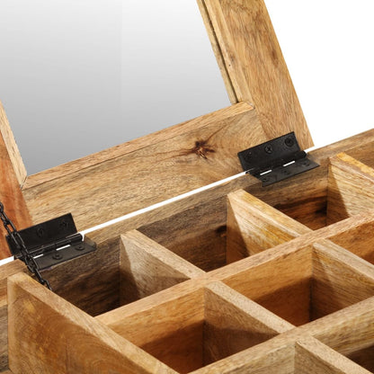 Toeletta 105X35X75Cm Legno Massello Mango Grezzo E Ferro