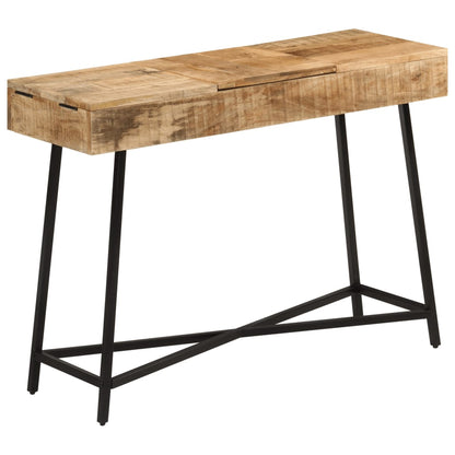 Toeletta 105X35X75Cm Legno Massello Mango Grezzo E Ferro