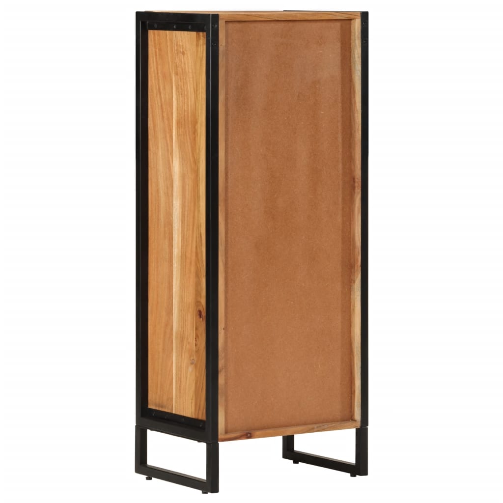 Mobile Da Bagno 40X30X100 Cm Legno Massello Di Acacia E Ferro