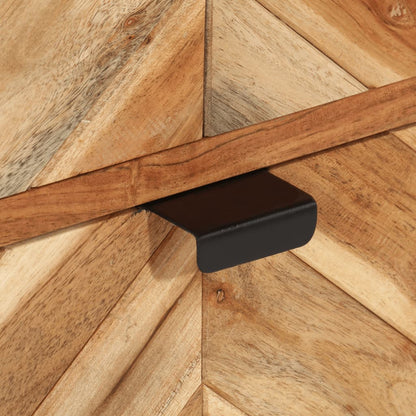 Mobile Da Bagno 40X30X100 Cm Legno Massello Di Acacia E Ferro