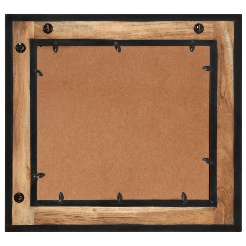 Specchio Da Bagno 60X1X55 Cm In Legno Massello Di Acacia