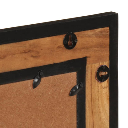 Specchio Da Bagno 60X1X55 Cm In Legno Massello Di Acacia