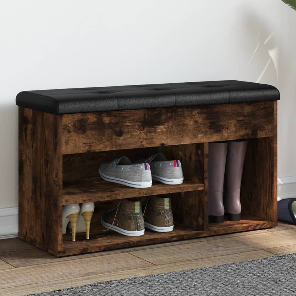 Panca Per Scarpe 82X32X45,5Cm Legno Multistrato