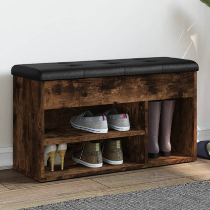 Panca Per Scarpe 82X32X45,5Cm Legno Multistrato