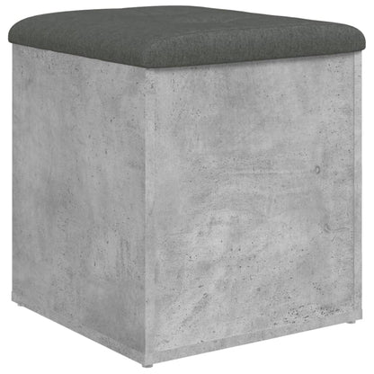 Panca Portaoggetti Legno Multistrato Grigio Cemento