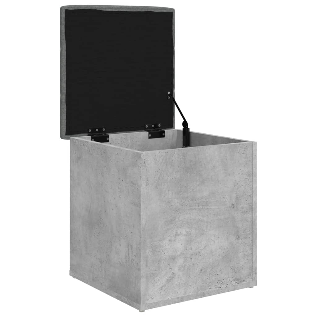 Panca Portaoggetti Legno Multistrato Grigio Cemento