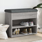 Panca Porta Scarpe Nera 62X32X50 Cm In Legno Multistrato