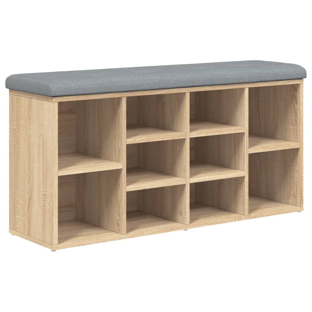 Panca Porta Scarpe Legno Multistrato Rovere Sonoma