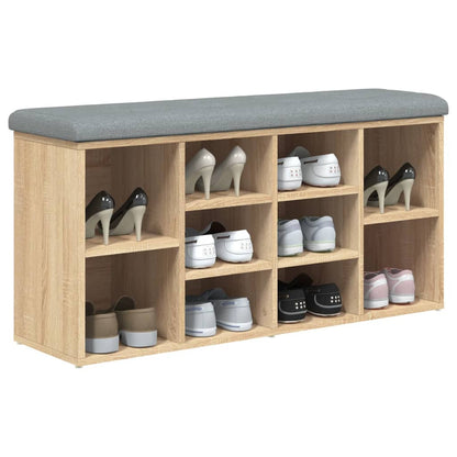 Panca Porta Scarpe Legno Multistrato Rovere Sonoma