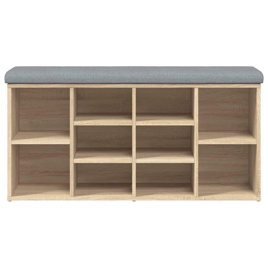 Panca Porta Scarpe Legno Multistrato Rovere Sonoma