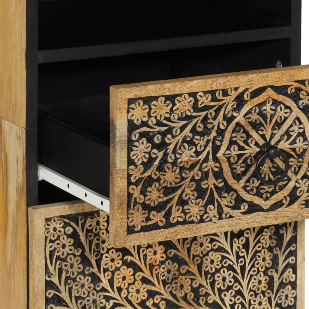 Set Mobili Da Bagno 4 Pz In Legno Massello Di Mango