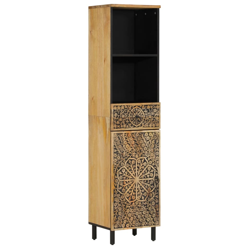 Set Mobili Da Bagno 4 Pz In Legno Massello Di Mango