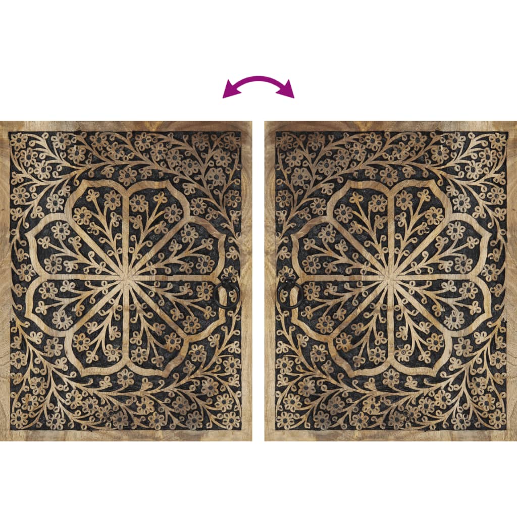 Set Mobili Da Bagno 4 Pz In Legno Massello Di Mango