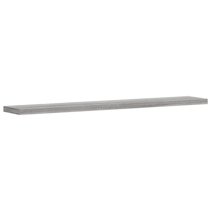 Mensole Parete 4Pz Grigio Sonoma 60X10X1,5Cm Legno Multistrato