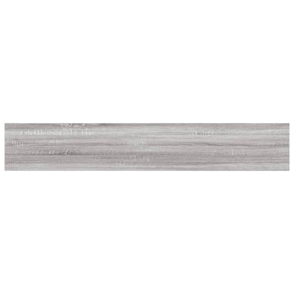 Mensole Parete 4Pz Grigio Sonoma 60X10X1,5Cm Legno Multistrato