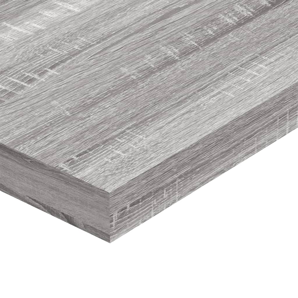 Mensole Parete 4Pz Grigio Sonoma 60X10X1,5Cm Legno Multistrato