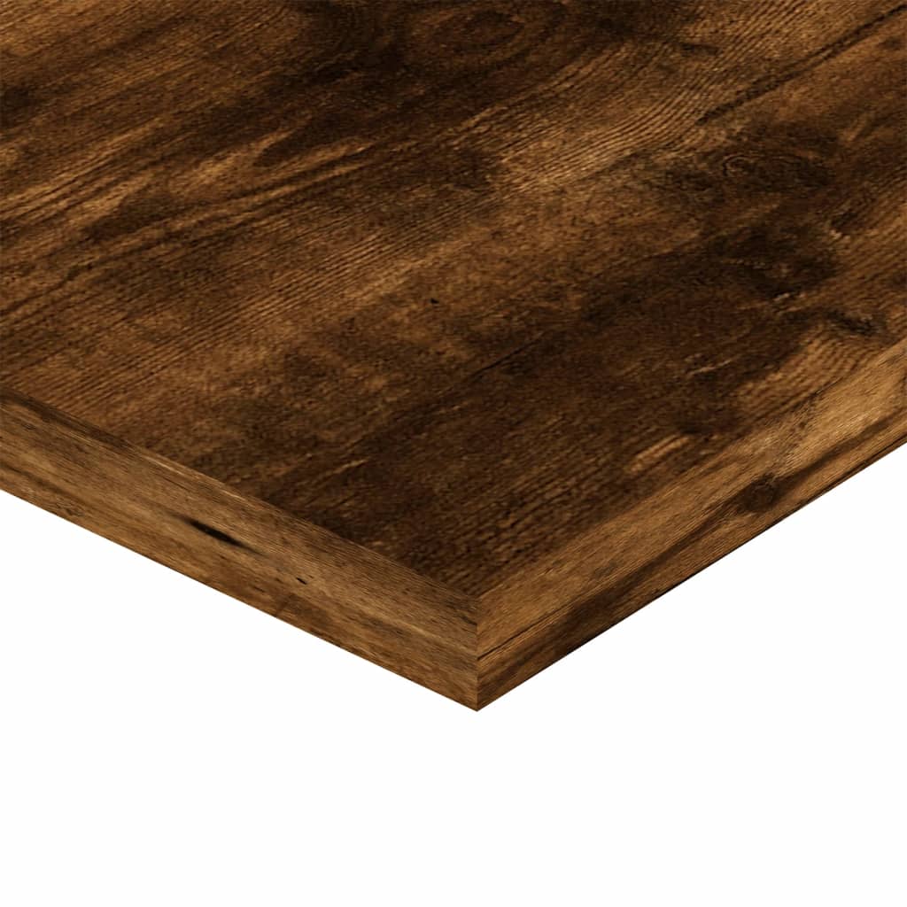 Mensole Parete 4Pz Rovere Fumo 60X20X1,5 Cm Legno Multistrato