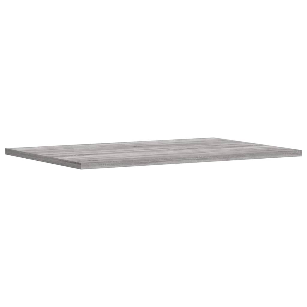Mensole Parete 4Pz Grigio Sonoma 60X40X1,5 Cm Legno Multistrato