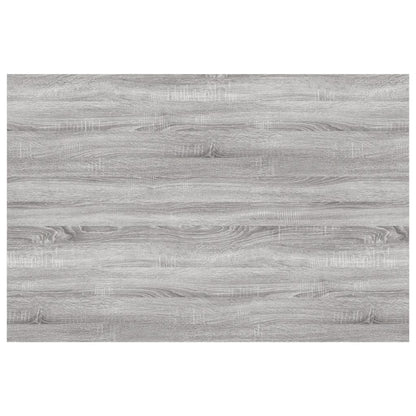 Mensole Parete 4Pz Grigio Sonoma 60X40X1,5 Cm Legno Multistrato