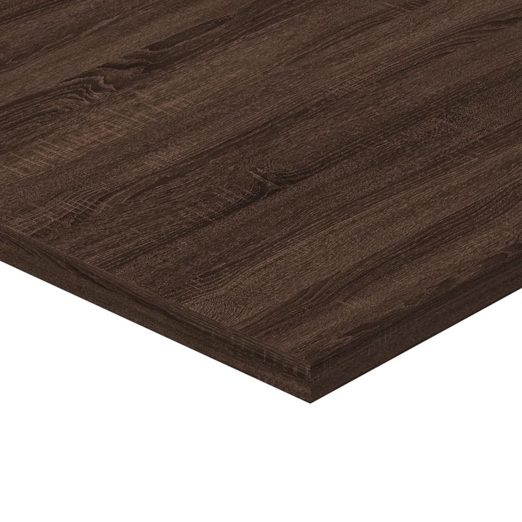 Mensole Parete 4Pz Rovere Marrone 60X40X1,5Cm Legno Multistrato