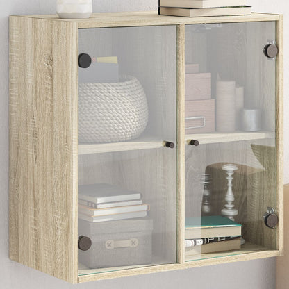 Mobile A Muro Con Ante In Vetro 68X37X68,5 Cm