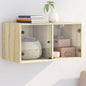 Mobile A Muro Con Ante In Vetro 68,5X37X35 Cm