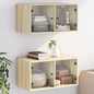 Mobile A Muro Con Ante In Vetro 68,5X37X35 Cm