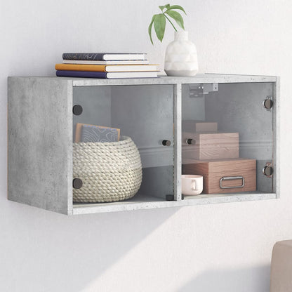 Mobile A Muro Con Ante In Vetro 68,5X37X35 Cm