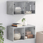 Mobile A Muro Con Ante In Vetro 68,5X37X35 Cm