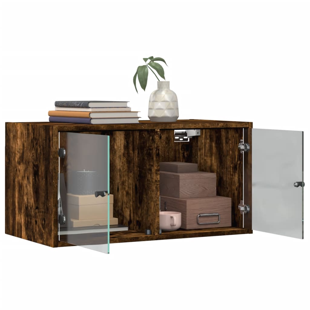 Mobile A Muro Con Ante In Vetro 68,5X37X35 Cm