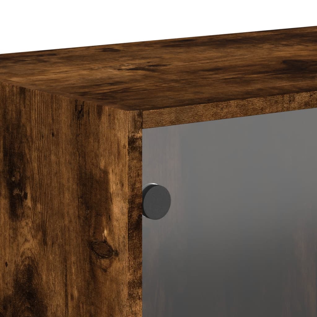 Mobile A Muro Con Ante In Vetro 68,5X37X35 Cm