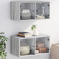 Mobile A Muro Con Ante In Vetro 68,5X37X35 Cm