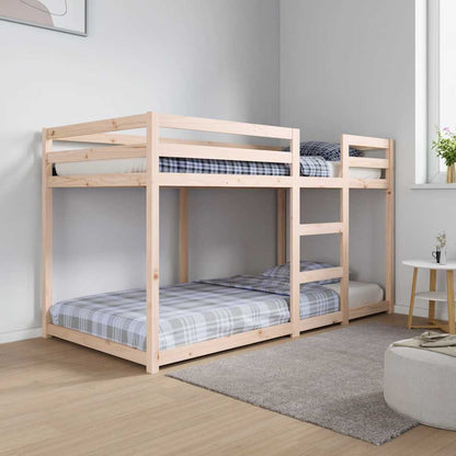 Letto A Castello In Legno Massello Di Pino