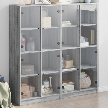 Credenza 2 Pcs 68 X 37 X 142 Cm Legno Multistrato