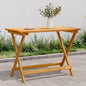 Tavolo Da Giardino Pieghevole Legno Massello Acacia