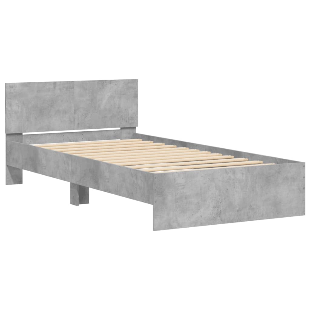 Giroletto Testiera Legno Multistrato Grigio Cemento