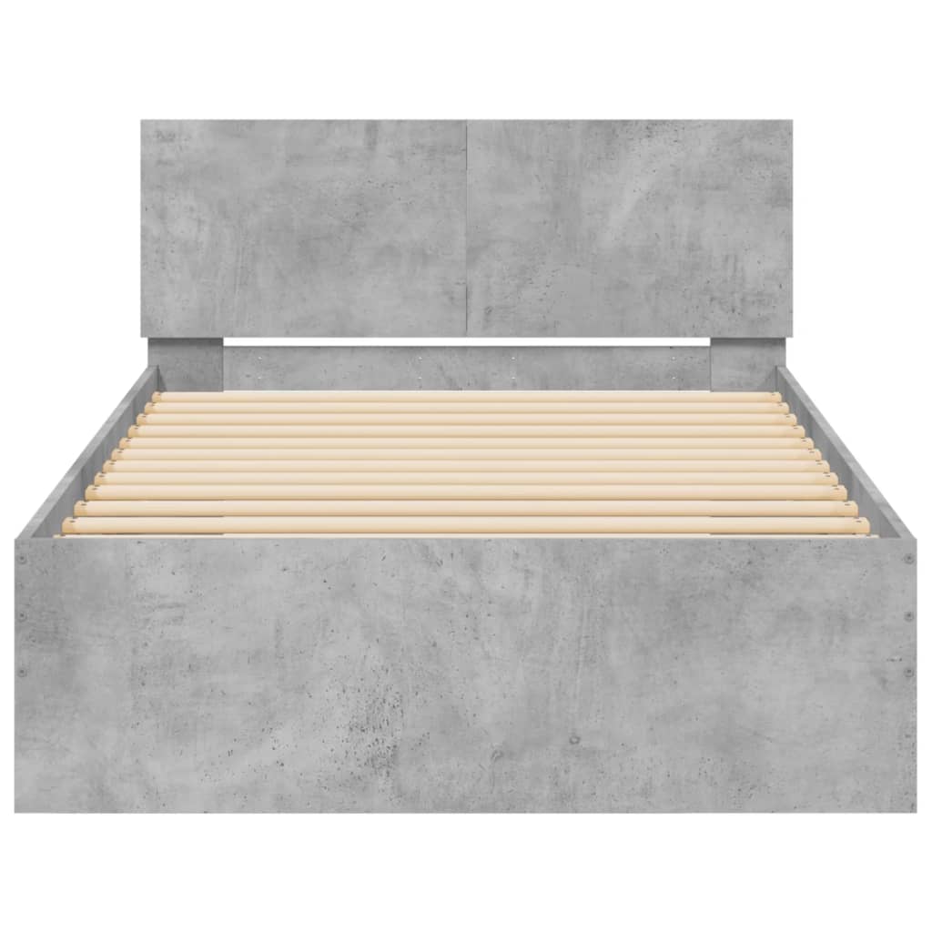 Giroletto Testiera Legno Multistrato Grigio Cemento