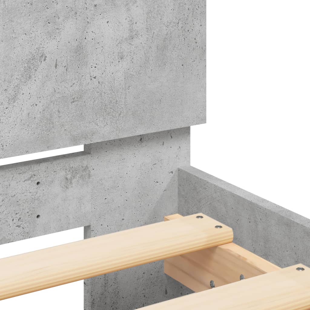 Giroletto Testiera Legno Multistrato Grigio Cemento