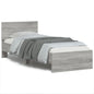 Giroletto Con Testiera E Led Grigio Sonoma