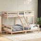 Letto A Castello 80X200/140X200 Cm In Legno Massello Di Pino