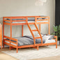 Letto A Castello 80X200/140X200 Cm In Legno Massello Di Pino