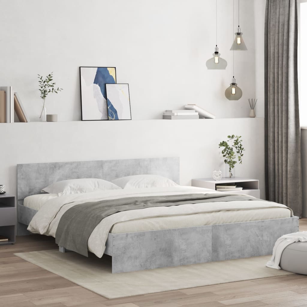Giroletto Testiera Legno Multistrato Grigio Cemento