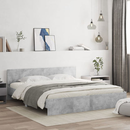 Giroletto Testiera Legno Multistrato Grigio Cemento