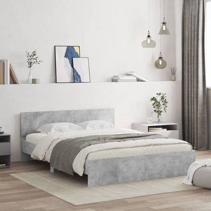 Giroletto Testiera Legno Multistrato Grigio Cemento