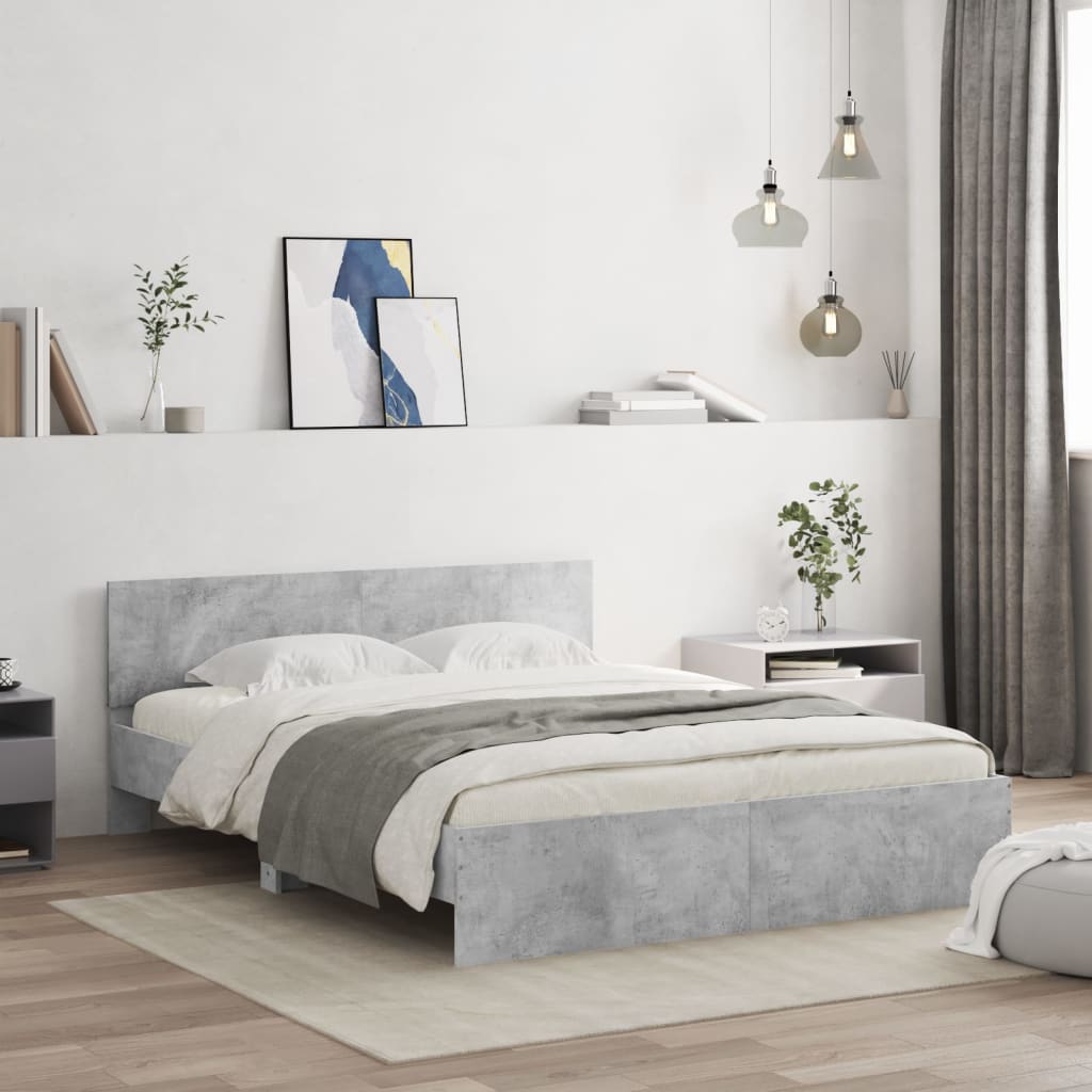Giroletto Testiera Legno Multistrato Grigio Cemento