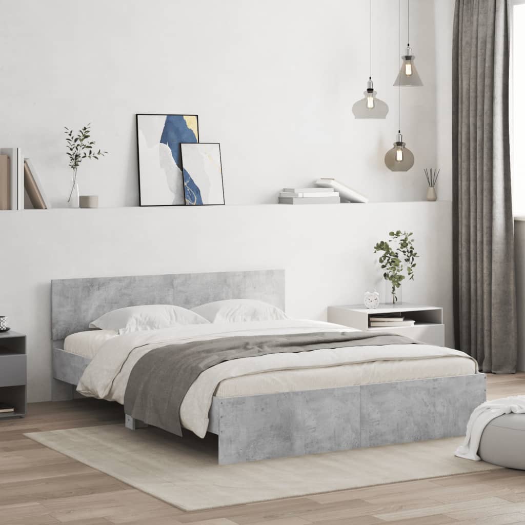Giroletto Testiera Legno Multistrato Grigio Cemento